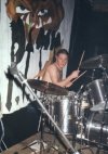 Kerryn drumming away & away & away & ...