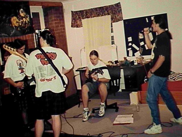 Band practice @ Stef's place