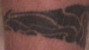 Ankle Band on front of right calf