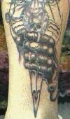 Shaded glove & dagger